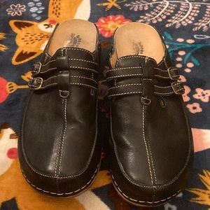 Spring Step black leather clogs size 10 (Eu 42)